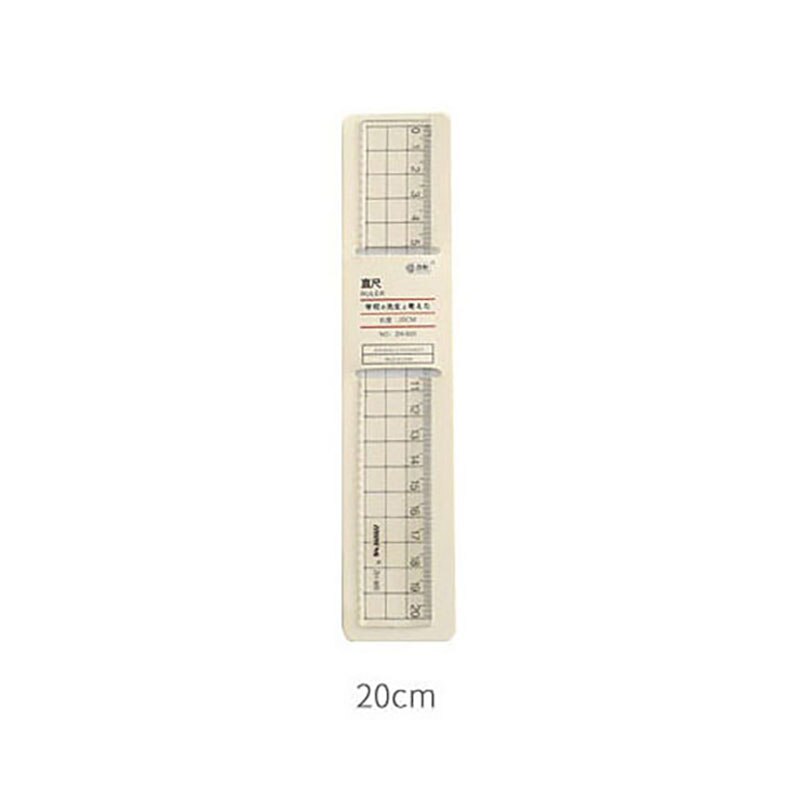 Cute Kawaii Plastic Ruler Transparent Scale Template For Drawing Kids Korean Stationery Office School Supplies: 20cm