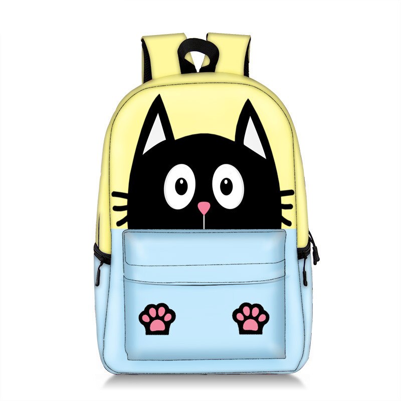 Kawaii Kätzchen Einhorn Rucksack Für Teenager Mädchen Cartoon Katze Kinder Schule Taschen Frauen Reisen Rucksack Kinder Buch Tasche Beste: 17qyh11