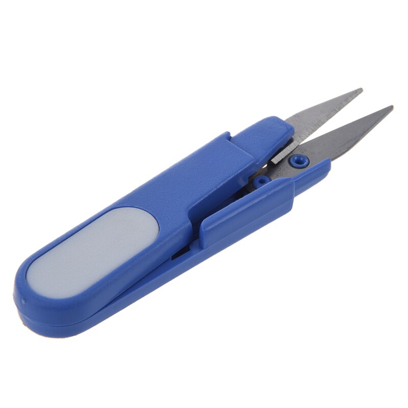 Lame en métal poignée en plastique aiguille croisée/ligne de pêche ciseaux/Cutter avec capuchon