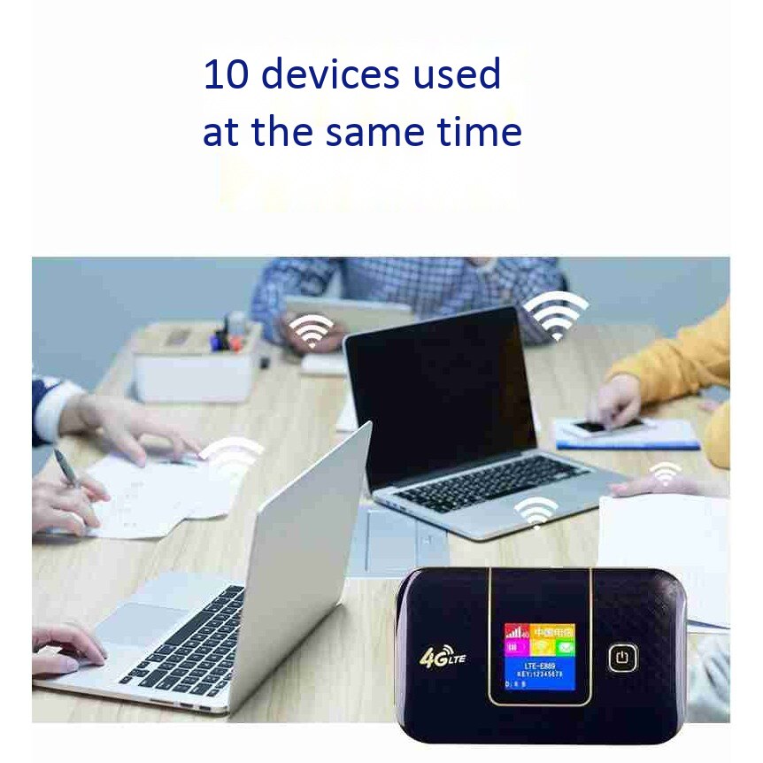 Unlocked 4G Router Lte Wifi Network Card Portable 150Mbps Wifi Router Hotspot 6800Mah Charging for Mobile Tablet Pc