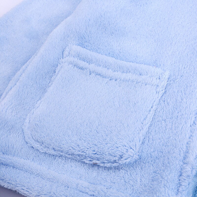 Baby Boy Winter Kleding Blue Kids Meisje Jas 6-24 Maanden Kinderen Lange Mouw Hooded Coral-fluwelen Beer Rits Jas