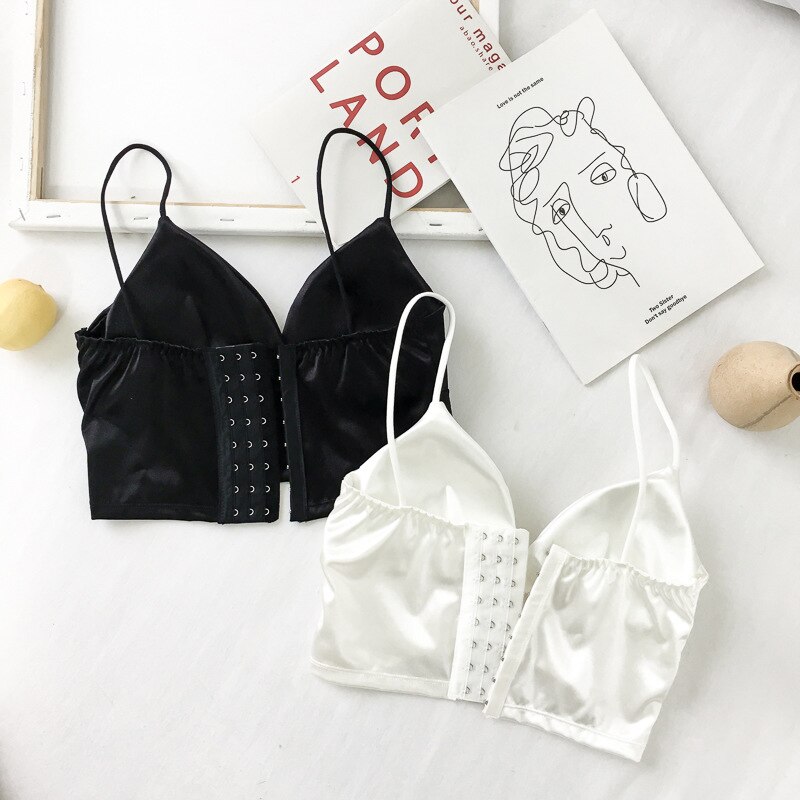 Deportes sujetador sujetadores push-up lencería Sexy parte superior inalámbrico Top Bra Sexy mujeres Sexy correa de seda suave paso pijama