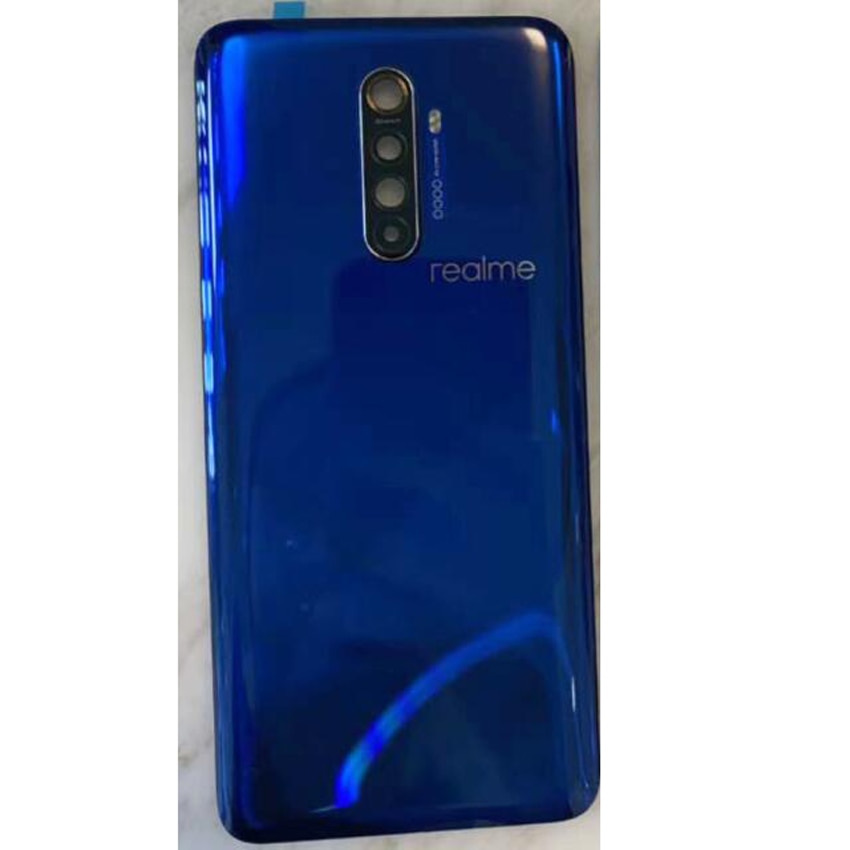 Paras takakannen akkukotelon oven takakotelo kamerakehyksen lasilinssillä + liima oppo realme  x2 pro -kuorelle