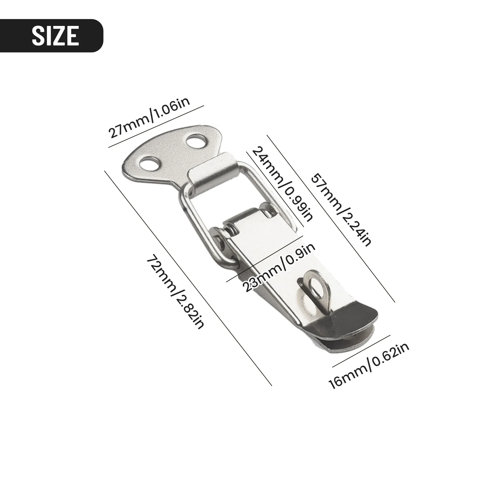 Latches Spring Loaded Clamp Clip Box Latch Catch Toggle Wooden Box Hasps Clamp Stainless Steel Loaded Draw Toggle Clamp Hasps