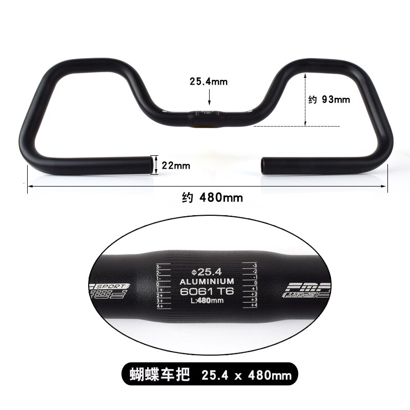FMFXTR-Manillar para bicicleta de montaña, Manillar de bicicleta de montaña de viaje de 31,8mm, manillar para reposo de bicicleta, aleación de aluminio, accesorios de manillar para bicicleta: 03 254black