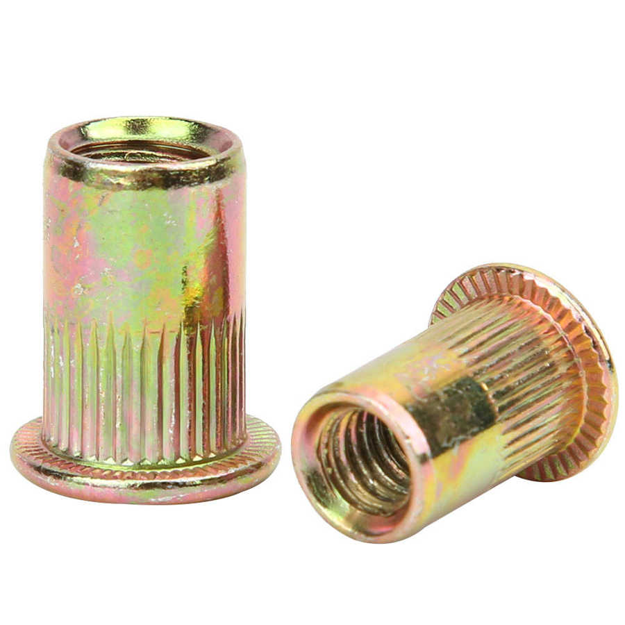 Rivet nuts rivet nut kit 120 Galvanized threaded flat fixing nuts M6 M8 M10 with plastic box fixing nuts