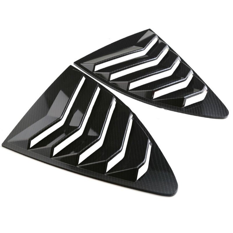 Une paire nouvelle voiture fenêtre arrière persienne panneau de couverture persiennes quart fenêtre persiennes pour Subaru BRZ pour Toyota 86 Scion FRS: carbon black