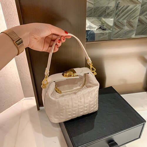 Crocodile modèle sac de selle en cuir femmes concepteur sac à main carré serrure épaule sac de messager: white