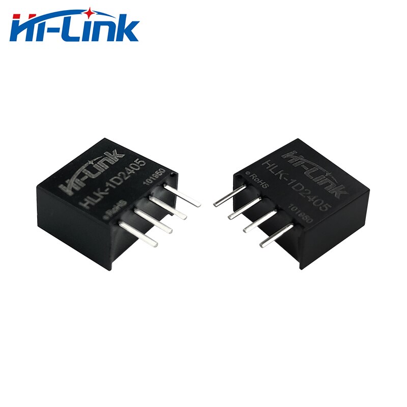 Gratis 10 Stks/partij 24V Naar 5V 200mA 1W Output HLK-1D2405 Mini Dc Naar Dc Step Down module