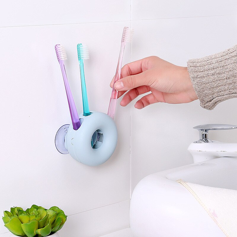 Wall-suction toothbrush holder bathroom wall-mounted toothbrush holder suction cup toothbrush holder toothbrush holder