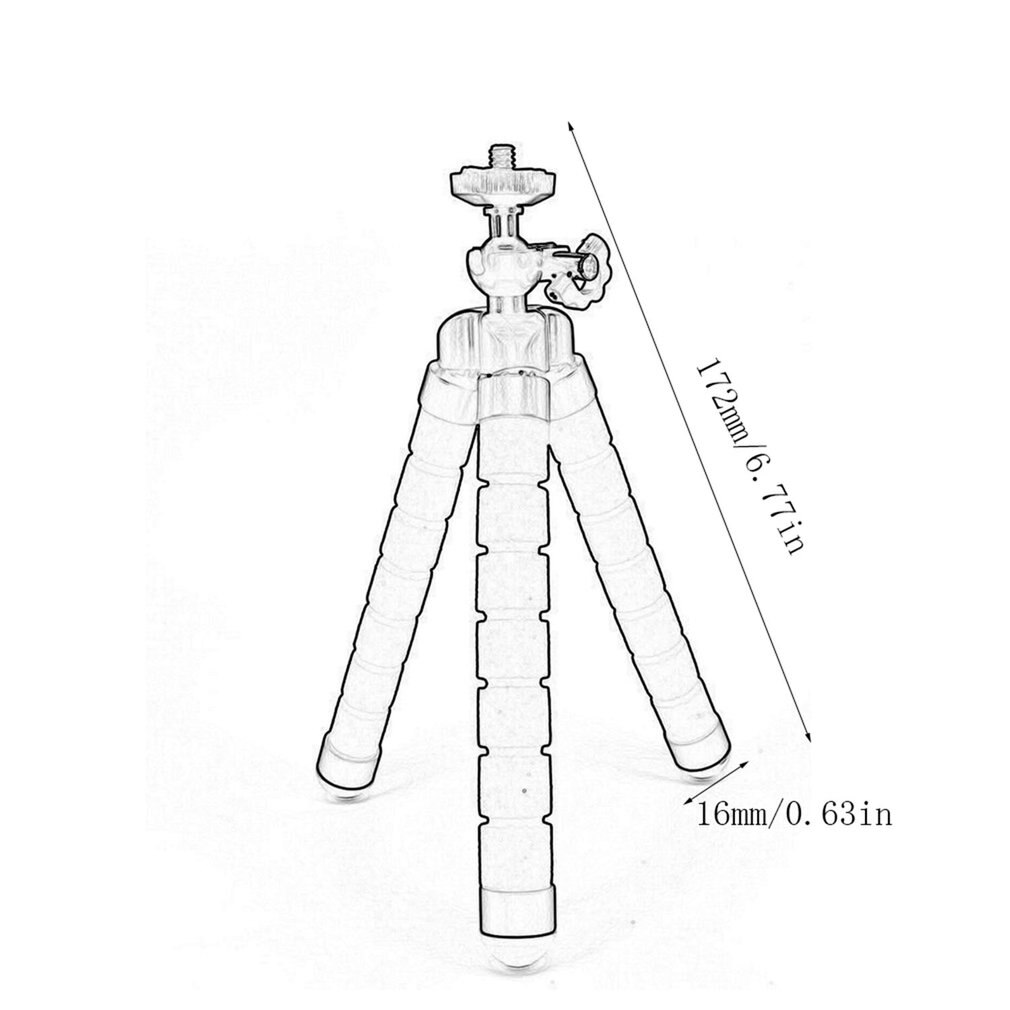 flexibel Schwamm Krake Mini Stativ Mini Kamera Stativ Telefon Halfter Clip Stand mit kabellos Fernbedienung Verschluss für Iphone Kunststoff