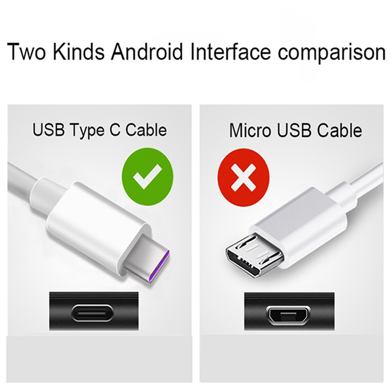 5A Usb Type C Kabel Voor Samsung S11 S20 S21 S9 Xiaomi X3 Huawei P30 P40 Pro Snel Opladen Mobiele telefoon Opladen Draad Witte Kabel
