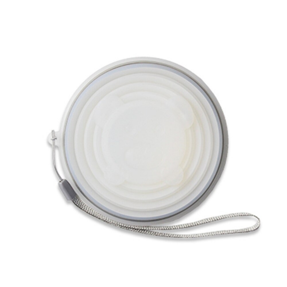 Gobelet pliable rétractable Portable en Silicone de 270ml, avec couvercle de dessin animé, gobelet télescopique pliable, gobelet d&#39;eau de voyage en plein air: A