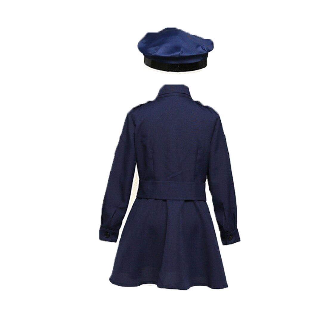 Pretend Play Cute Police Dressup Set Policewoman Costume Role Play Toy Set For 90cm-145cm Kids - XS/S/M/L