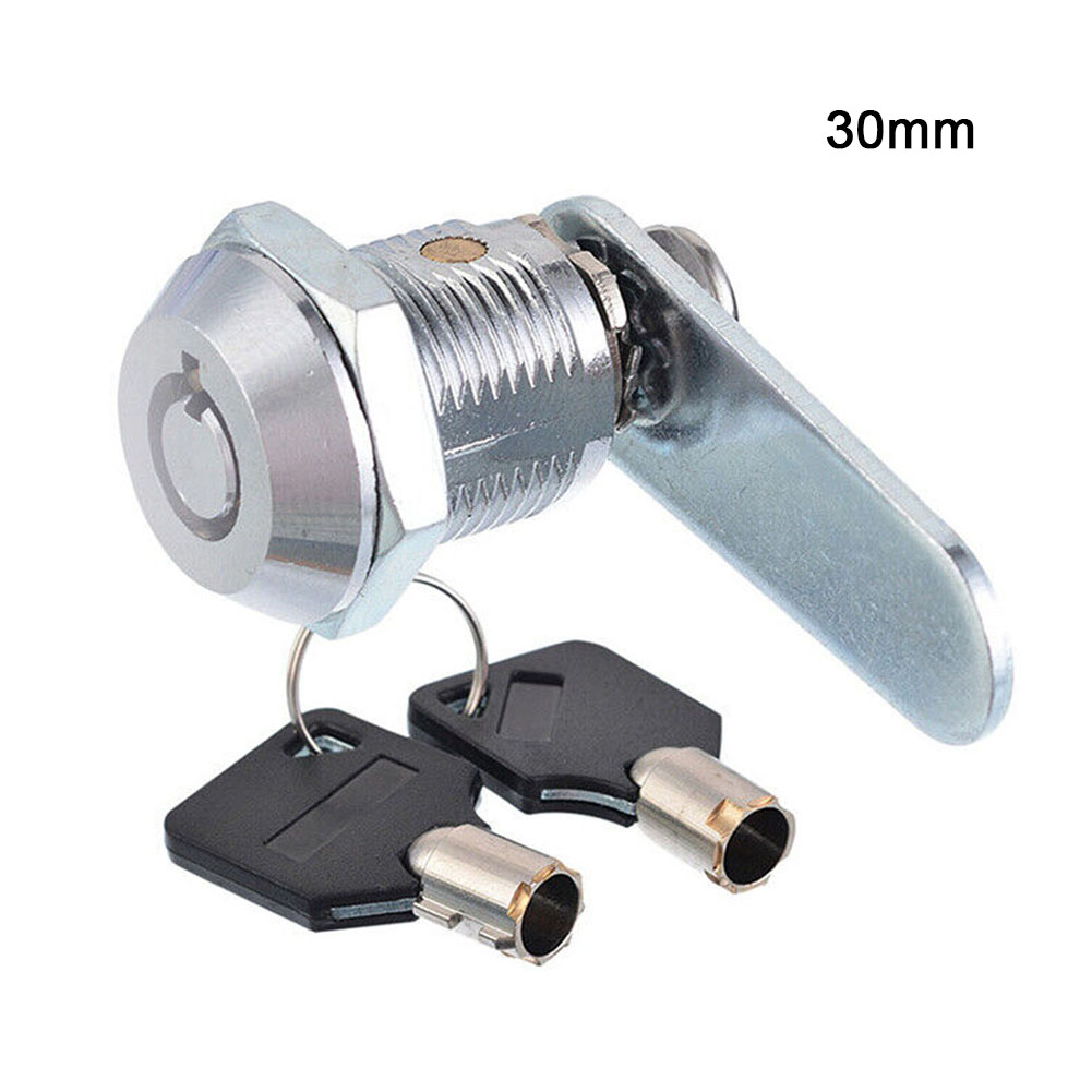 16/20/25/30mm Drawer Cabinet Locks + 2 Keys Lock Furniture Hardwares Door Cabinet Lock For Office Desk Letter Box Cam Lock Parts