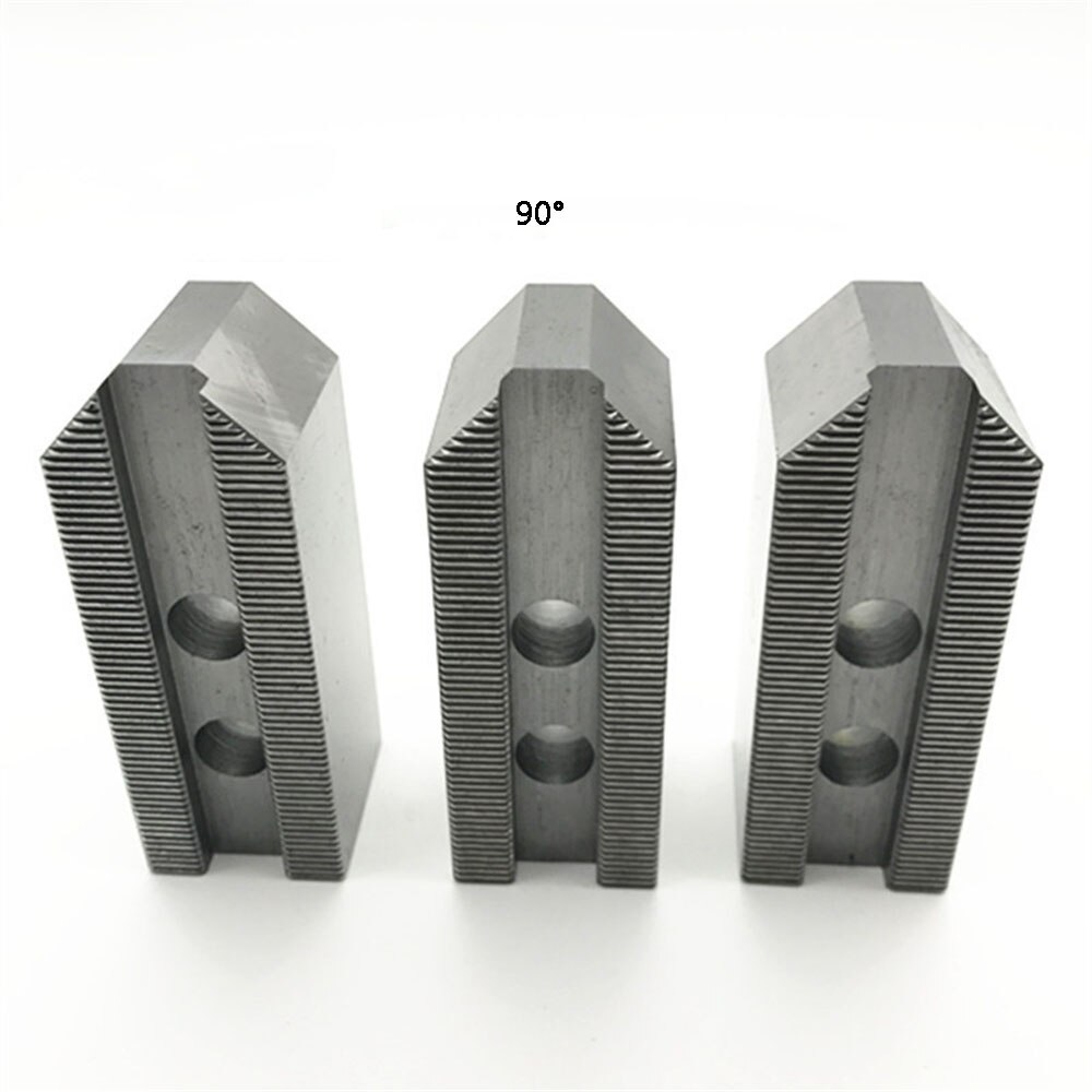 Machine Lathe Oil Pressure Three Claws Hydraulic Jaw Chuck Jaws 5 6 8 10Inch 120 90 60 Angle For CNC Lathe Tool