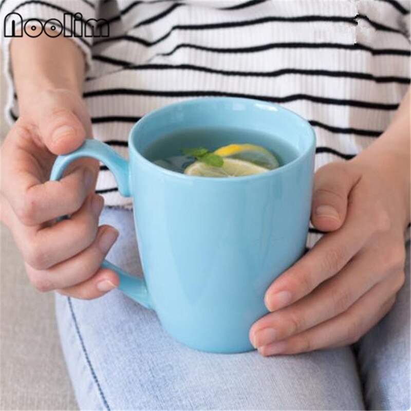Tasses à café en porcelaine, en céramique, simples, colorées, pour le bureau, articles ménagers, couleur bonbon, pour le petit déjeuner, pour le lait