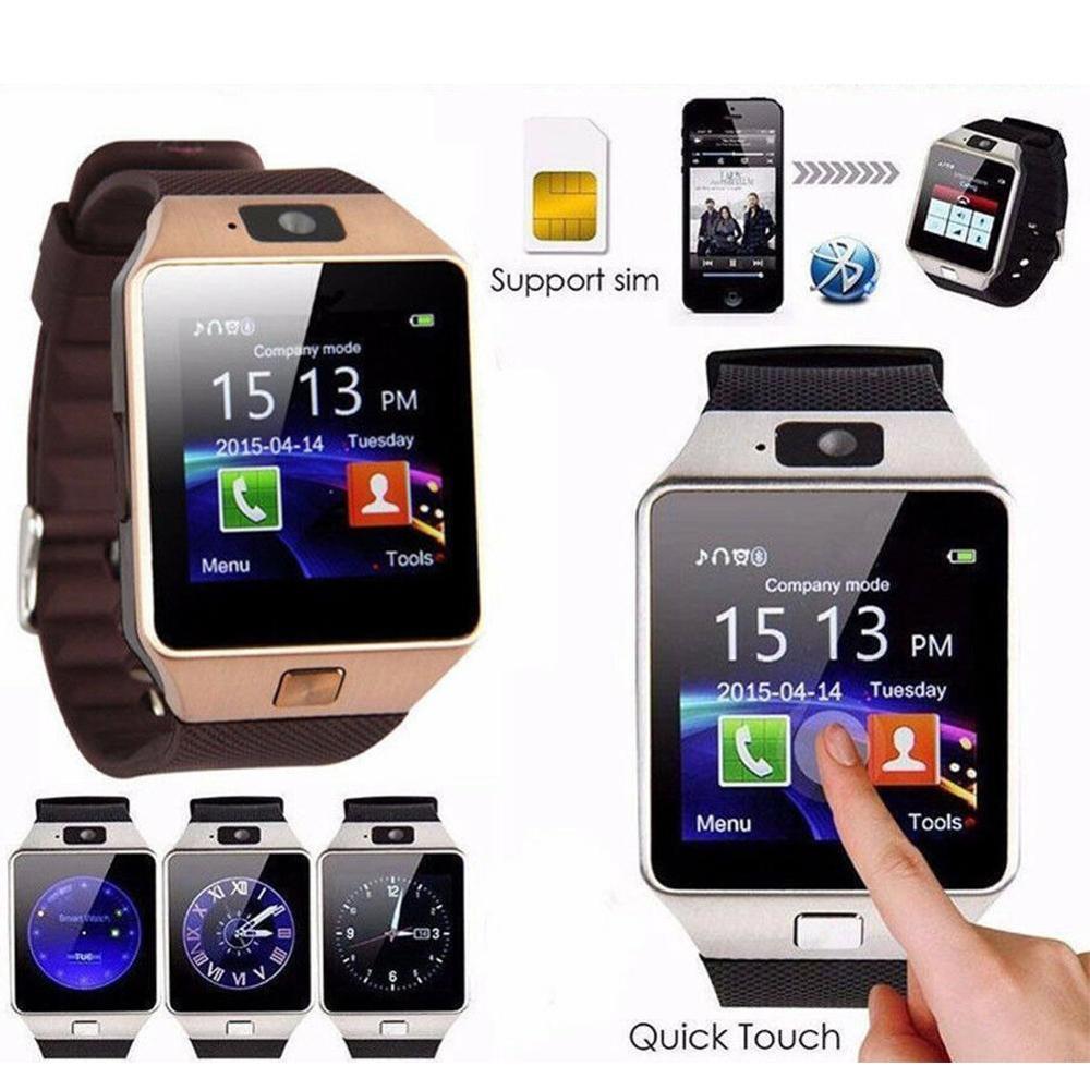 DZ09 Screen Smart Horloge Met Camera Bluetooth Horloge Sim-kaart Smartwatch Voor Ios Android Telefoons Ondersteuning Multi Taal