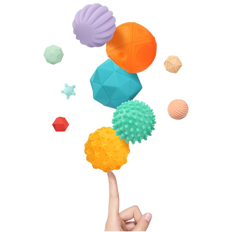 Neue Kinder Ball Strukturierte Multi DevelopTactile Sinne Spielzeug Baby Touch Hand Beißring Ball Training Massage Weichen Stress Bälle