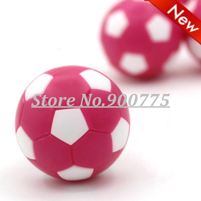 Football balls 8 pcs Soccer Table Game Fussball Indoor Game Pink+White Family game Standard Foosball table