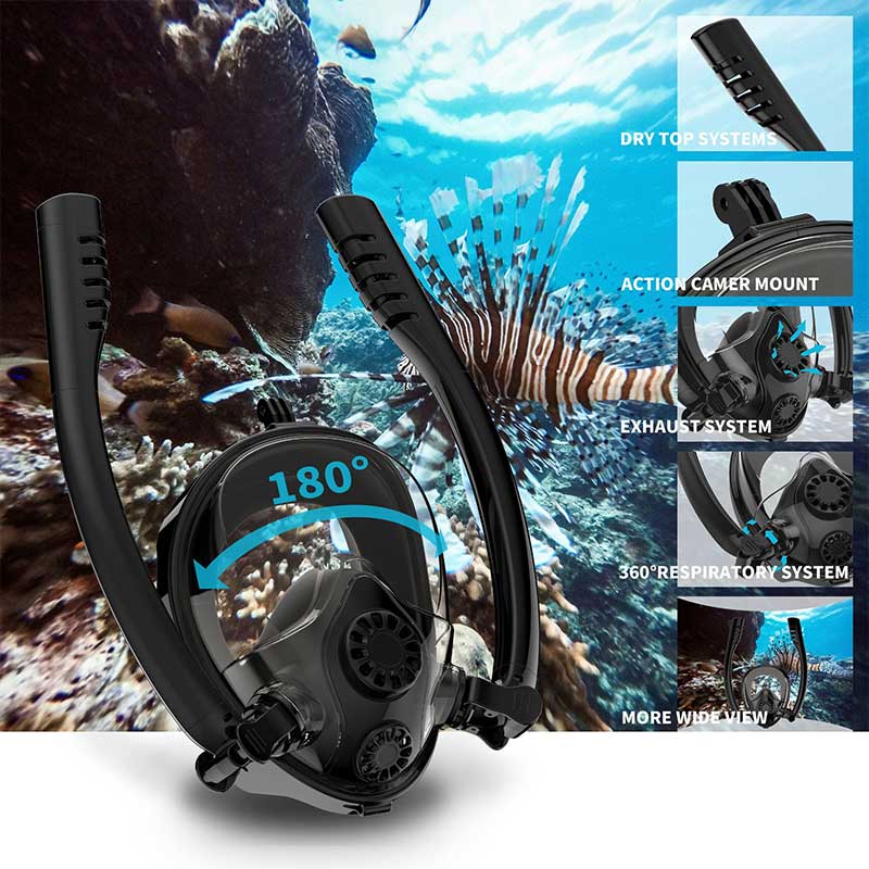 Duikbril Scuba Masker Onderwater Anti Fog Volledige Gezicht Snorkelen Masker Vrouwen Mannen Kids Zwemmen Snorkel Duikuitrusting