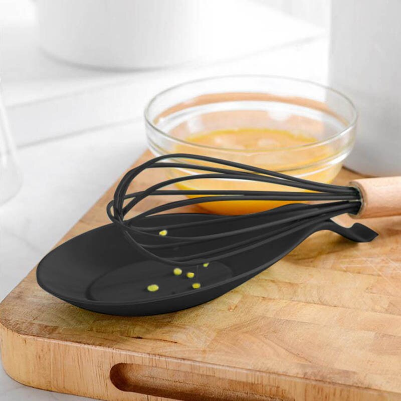 Silicone Kitchen Cooking Tools Set Cook Utensils Kits Non-stick Cookware Wooden Handle Kitchenware Spatula Shovel Baking Gadgets: 1PC Cookware Mat