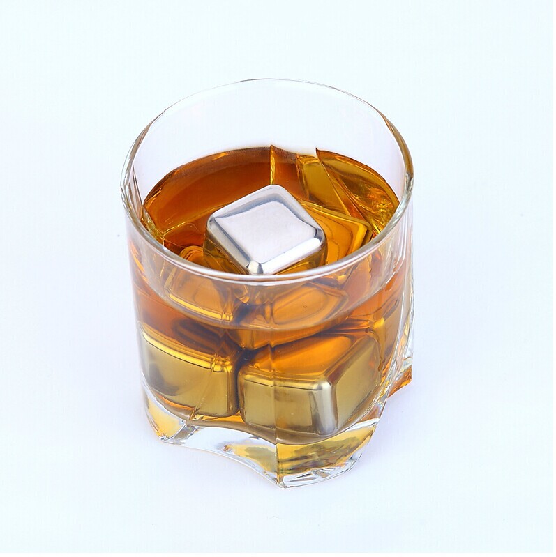 4 stk ss # 304 rustfrit stål hurtig afkøling ishastighed enkeltkornet whisky isøl øldekanterer ismodel