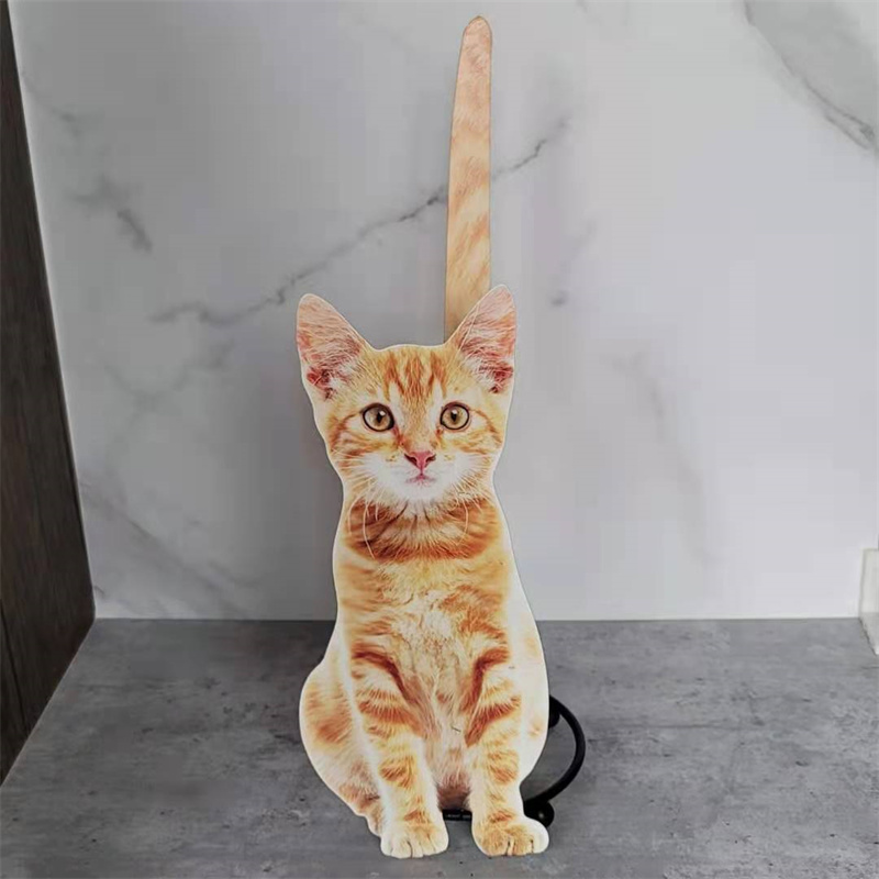 Soporte de papel higiénico Dragon Li Cat, estante de papel de váter, Gato naranja, rollo de cocina, accesorios de WC, arte del hierro, decoración del baño