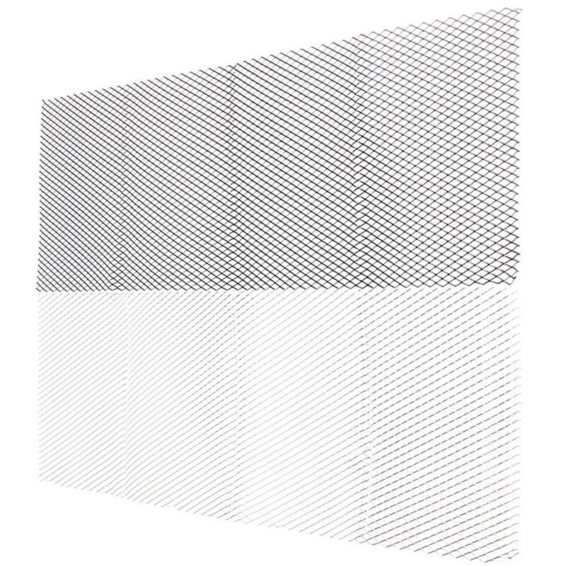 Rejilla de aluminio negro Universal para carreras rejilla de ventilación Personalización de automóviles parrilla 100Cm X 33Cm