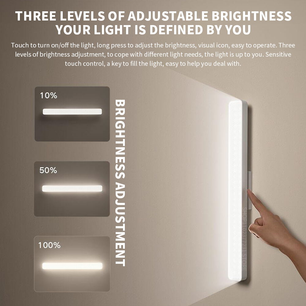 Lâmpada de leitura magnética Xiaomi Mijia, lâmpada estendida, Ra90, 2000mAh, luz uniforme, lâmpada ajustável, 3 engrenagens, 150lm, 36cm