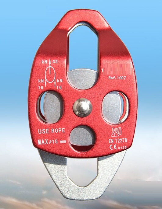 2500KG--3200KG doppel flaschenzug feste Rolle für draussen klettern seil eis berg gürtel Takelwerk Hardware-: 1007-0003-04