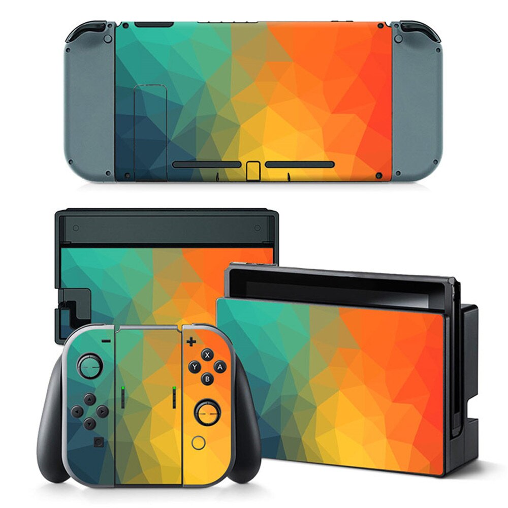 PVC Skins für Nintend Schalter Vinyl Haut Aufkleber Aufkleber Wrap für Nintendo Schalter Konsole Freude-Con Dock Haut: TN-switch-0137