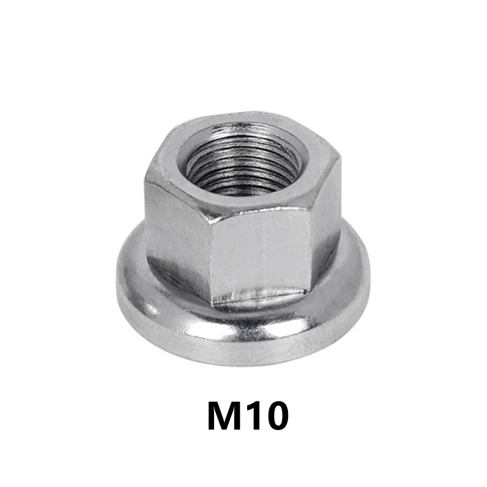 Tuercas de bicicleta M9 M10, tuerca de tornillo para bujes delanteros/traseros, serie de motores, eje de rueda de ciclo, juego de piezas de bicicleta, 2 uds.: YELLOW
