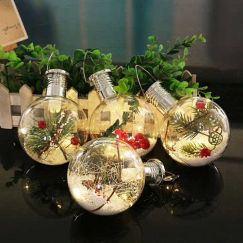 Vrolijk kerstfeest zonne-bolvormige led-lamp hangende hanglamp kerstboomdecoratie huislamp voor het jaar