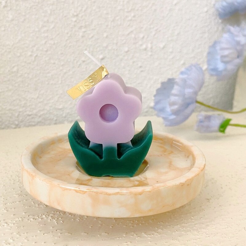 Kreative Blumen bilden Duft Kerze Hause Dekoration Foto Stütze Handgemachte Aromatherapie Kerze Diy Geburtstag Schreibtisch Dekor