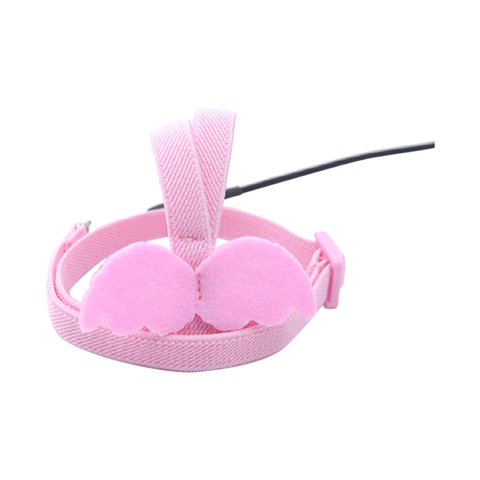 Calopsitte oiseau harnais longueur réglable Ultra léger corde d'entraînement Anti perdre perroquet laisse avec boucle pour aras vol extérieur: Pink
