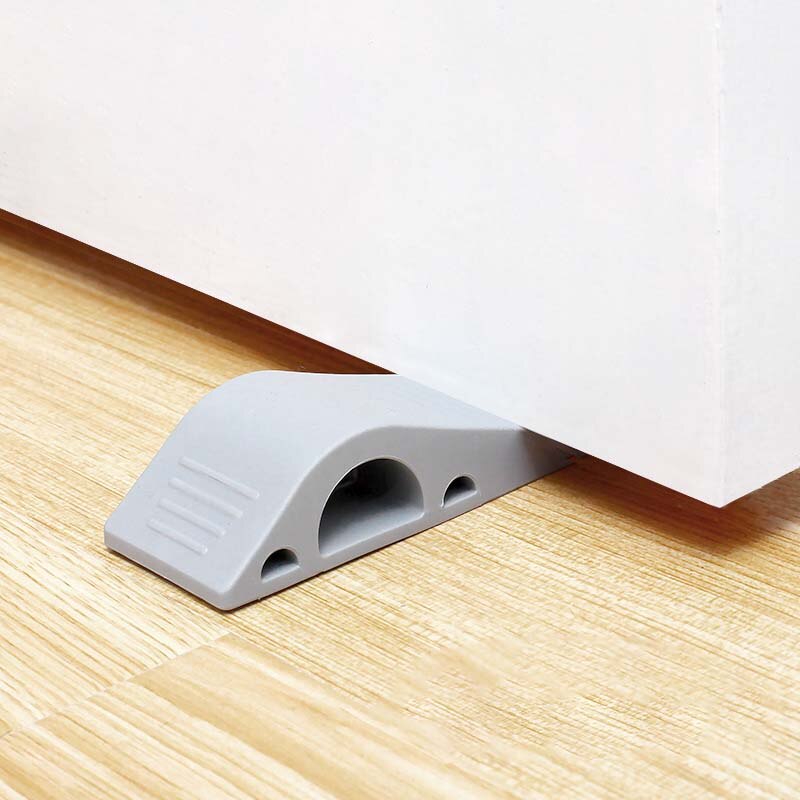Nail-free Safety Rubber Door Stopper Wedge Security Door Stops Anti-bump Door Holder Gear Gate Resistance Door Stop Hardware