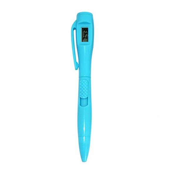 Caneta de teste de relógio eletrônico, relógio esferográfico para estudantes profissionais de trabalho em um escritório: Blue