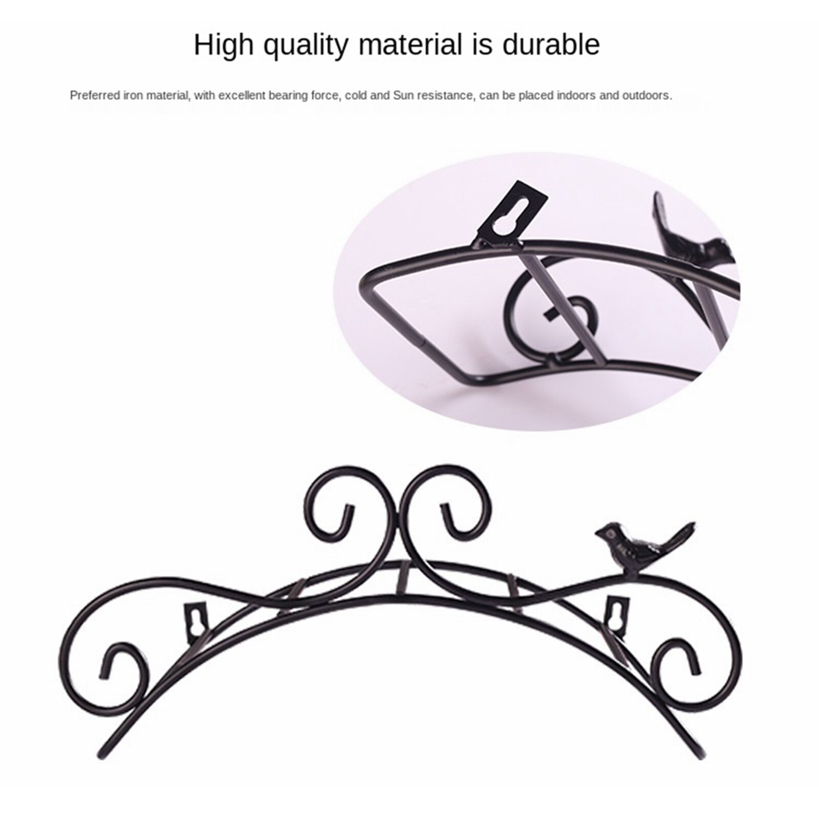 Iron Graden Hose Holder Storage Pipe Hanger Home Garage Organizer Bracket