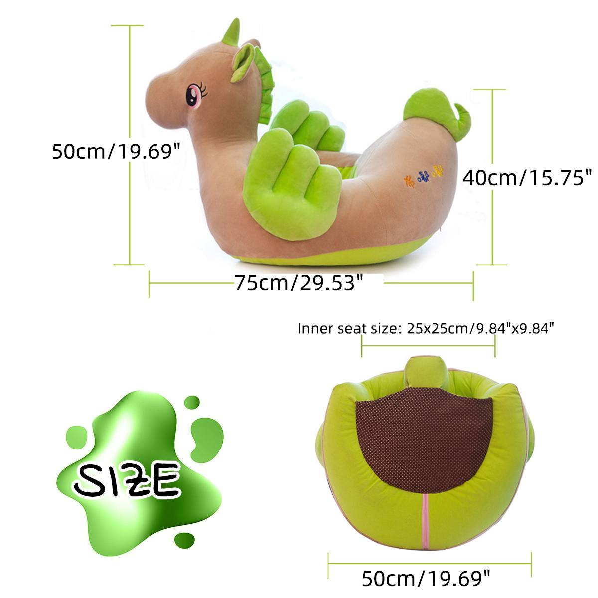 Bolsa PUF bebé asientos sofá tapa soporte infantil aprendizaje que Silla de felpa silla para alimentar la piel para niño nido Puff No relleno
