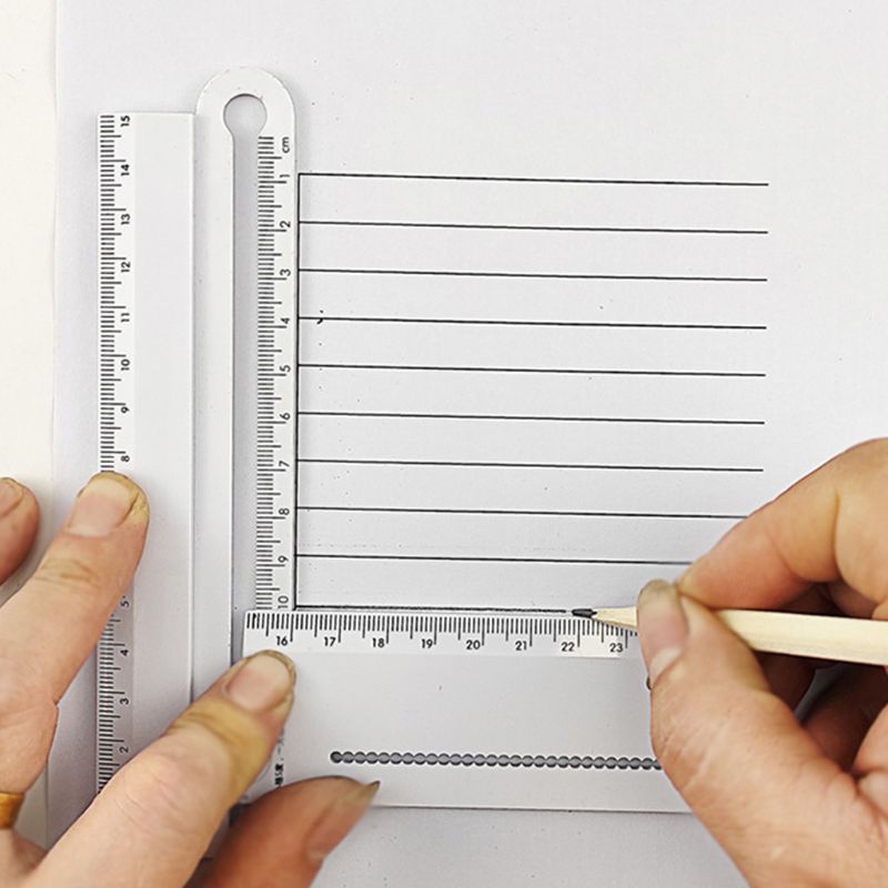 Compass Metal Multifunctional Drawing Circle Tool Ruler Painting B85C