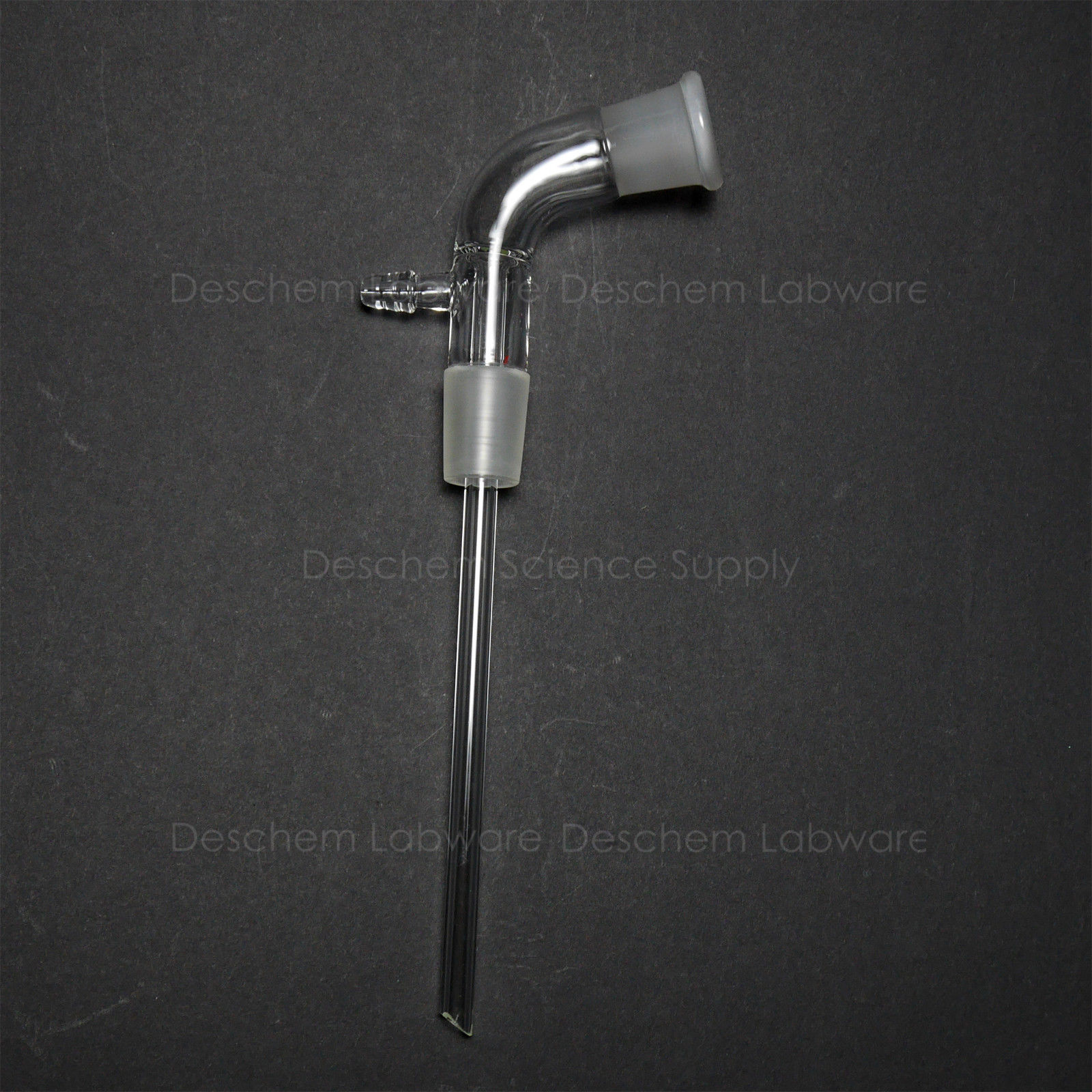 24/29, Glas Vacuüm Opstijgen Adapter Met 150mm Lengte Stoom Buis, Lab Glaswerk