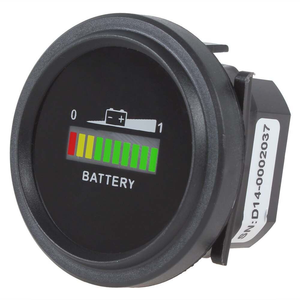 Universele driekleurige 12/24v 36v 48/72v led-lampjes batterij-indicator laadstatusmeter