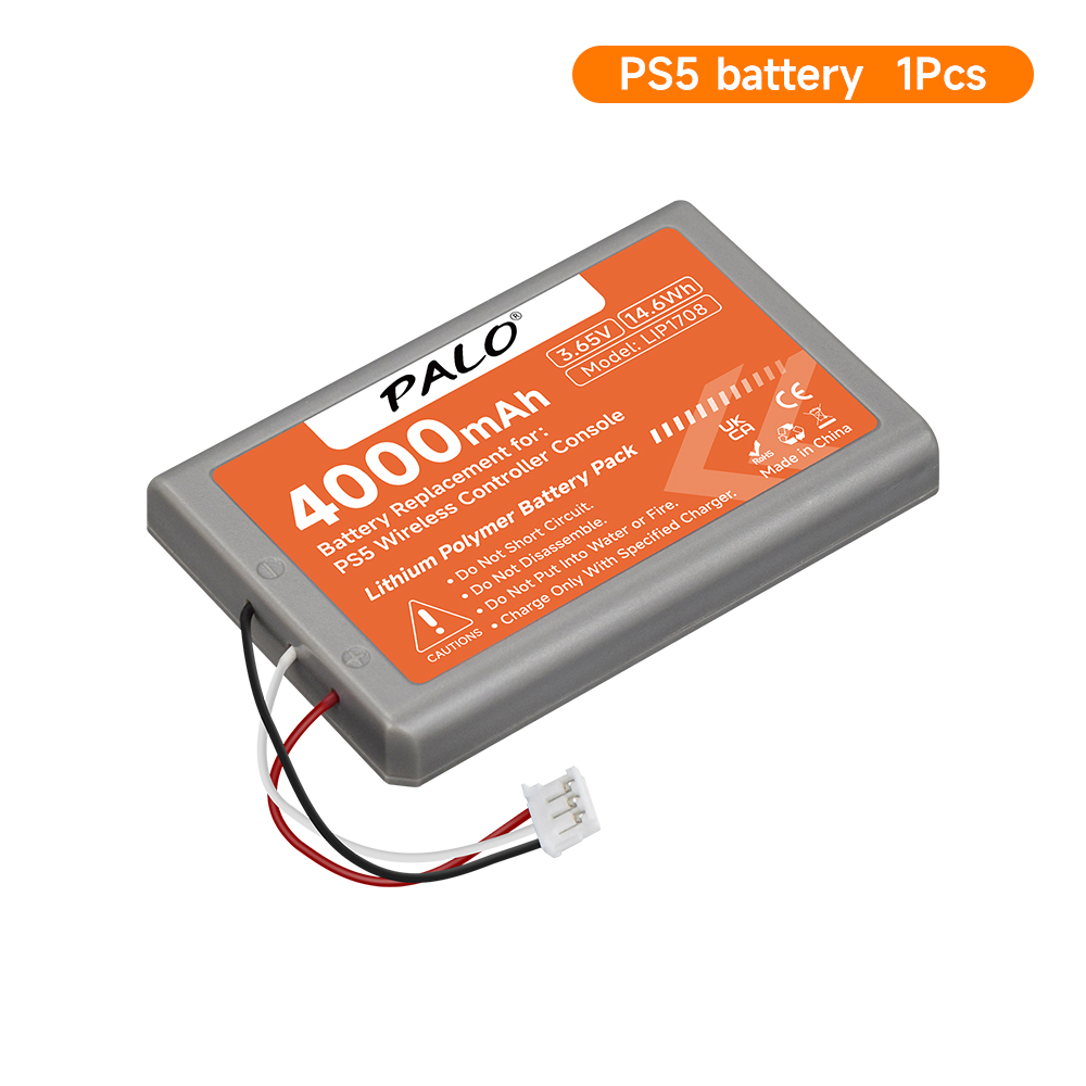 4000mAh wymienna bateria kontrolera PS5 do Sony LIP1708 Playstation 5 DualSense kontroler bezprzewodowy do gier CFI-ZCT1J CFI-ZCT1W: Jasnoszary