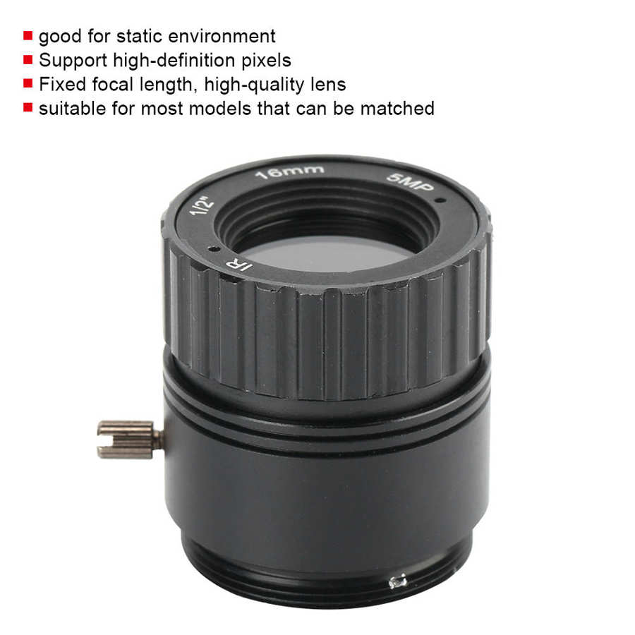 Fixed CCTV Camera Lens High Definition 5MP CS Mount Lens For Security Camera