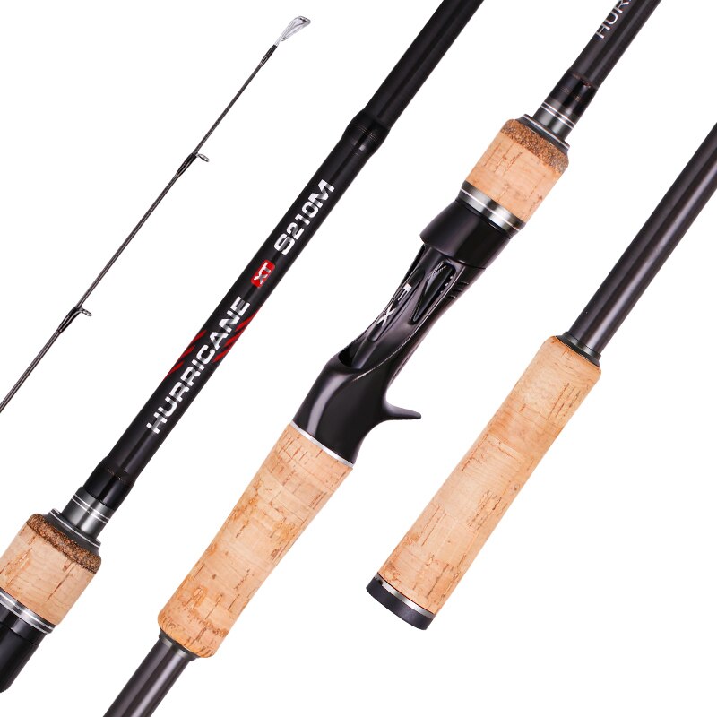 BIGBIGWORLD 1.8m-2.7m Carbon Fishing Rod spinning 3 Section baitcasting Perigee Travel Spinning Casting Lure 5g-40g ML/M/MH
