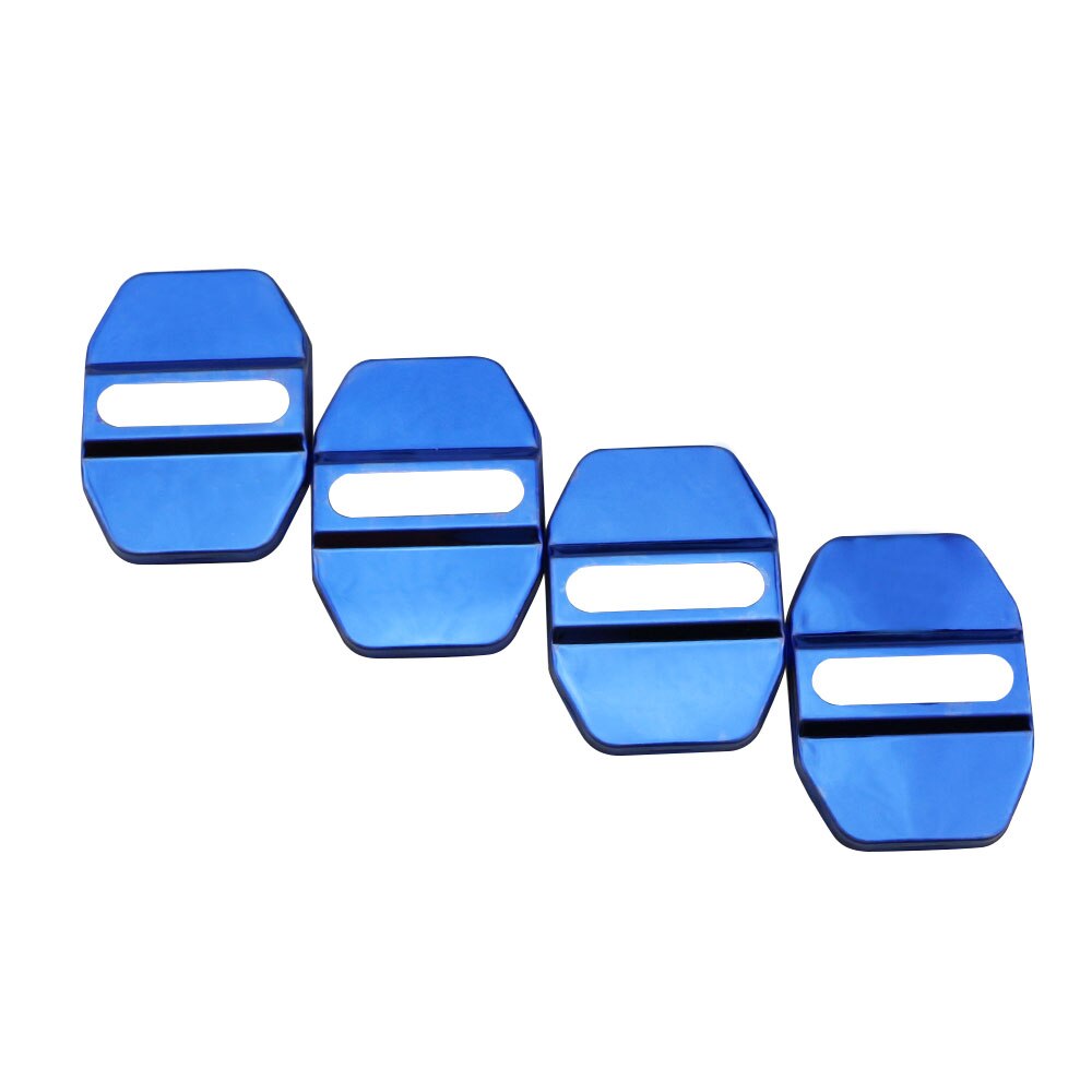 Cubierta de protección para cerradura de puerta de coche, accesorios para cerraduras de puerta Interior, embellecedor, para Jeep Compass 2th, , , ,: stainless blue
