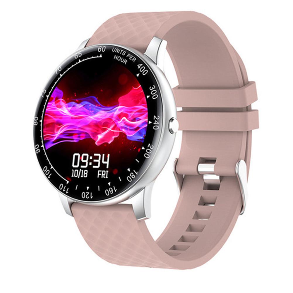 H30 Intelligent Watch Ip68 Waterproof Full Touch-screen Diy Dial Fitness Outdoor Sports Wristwatch Compatible For Android Ios: pink