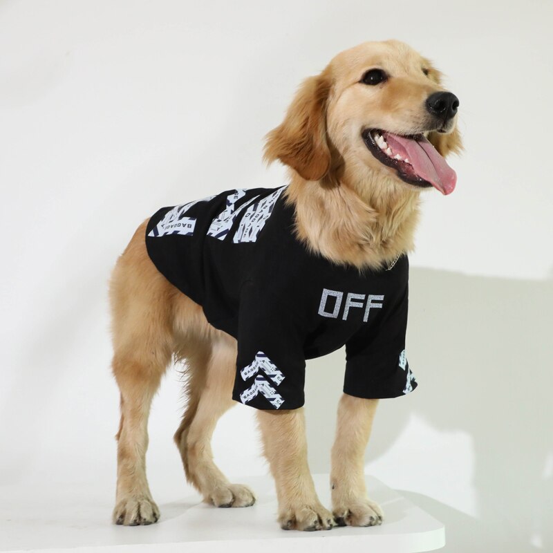 Ubrania dla dużych psów wiosną i jesienią czystej bawełny ubrania dla psów Labrador Golden Retriever Doberman ubrania dla psów akcesoria dla psów