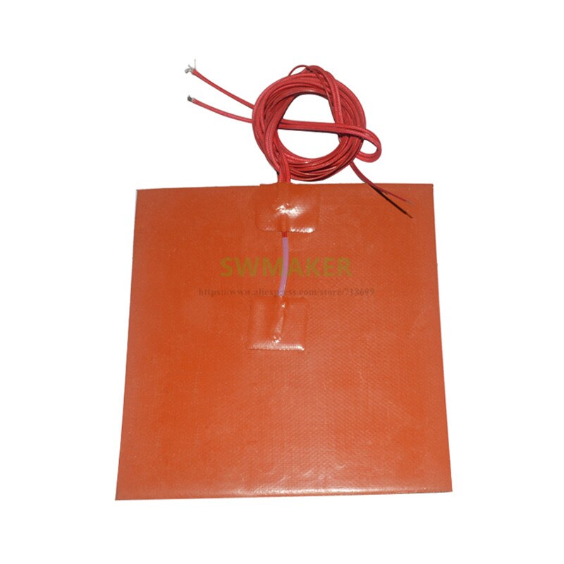 250x250mm 12V/24V/110V/220V 3D printer square silicone heater silicone rubber heating plate/pad 250*250mm dielectric sheet